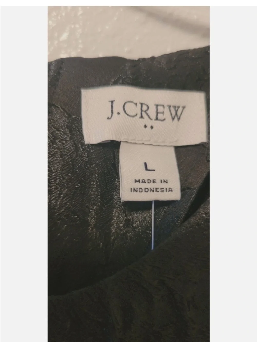 J. Crew Black Textured Puff-Sleeve Blouse - Picture 5 of 5